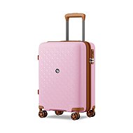 KONO 2594 Expandable spinner suitcase, 53,5 cm, pink/brown - Suitcase