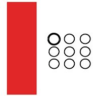Merco Multipack 3 pcs Shrink Grip hockey stick tip red - Tail-piece