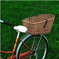 Kôš na zadné koleso s krytom 55 × 31 × 36 cm prírodná vŕba - Košík na bicykel