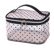Livefy Cosmetic bag Hearts V2, transparent - Make-up Bag