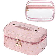 Livefy Cosmetic bag Stars 2 in 1, pink - Make-up Bag