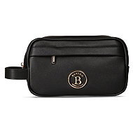 BERTOO Nicola black plain-gold - Make-up Bag