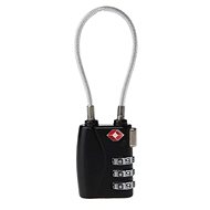 Kufryplus TSA lock with lanyard TL211 black - Padlock