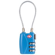 Kufryplus TSA lock with lanyard TL215 blue - Padlock