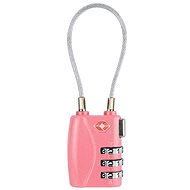 Kufryplus TSA lock with lanyard TL216 pink - Padlock