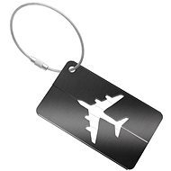 Kufryplus Name tag for suitcase LTH411 black - Luggage Tag