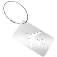 Kufryplus Name tag for suitcase LTH415 silver - Luggage Tag