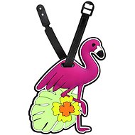 Kufryplus Name tag for suitcase LTD150 Flamingo - Luggage Tag