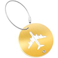Kufryplus Name tag for suitcase LTH319 gold - Luggage Tag