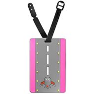 Kufryplus Name tag for suitcase LTD170 Ranvej II pink - Luggage Tag