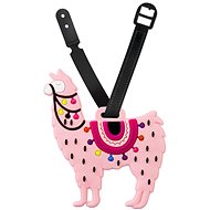 Kufryplus Name tag for suitcase LTD180 Lama III pink - Luggage Tag