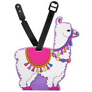 Kufryplus Name tag for suitcase LTD178 Lama II purple - Luggage Tag