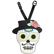 Kufryplus Name tag for suitcase LTD184 Skull with hat - Luggage Tag