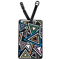 Kufryplus Name tag for suitcase LTD187 Triangles - Luggage Tag