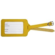 Kufryplus Name tag for suitcase LTK224 yellow - Luggage Tag