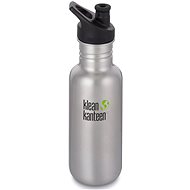 Klean Kanteen Classic with Sport Cap 3.0 - Brushed Stainless Steel 532ml - Drinking Bottle