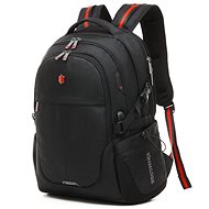 KRIMCODE Smart Casual 03 USB, black - City Backpack