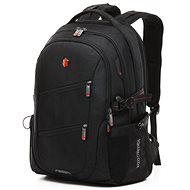 KRIMCODE Smart Casual 08 USB, black - City Backpack