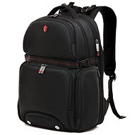 KRIMCODE Street Casual 13 USB, Black - City Backpack