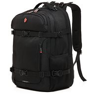 KRIMCODE Street Casual 14 USB, black - City Backpack