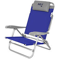 NILS Camp NC3502 Folding camping chair grey/blue - Camping Armchair