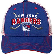 Outerstuff New York Rangers NHL Lockup Meshback Adjustable Children’s Cap - Baseball Cap