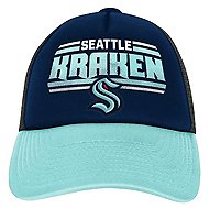 Outerstuff Children’s Seattle Kraken NHL Essentials Snapback Trucker Cap - Baseball Cap