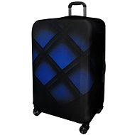 Kufryplus suitcase cover H248 black and blue M - Luggage Cover