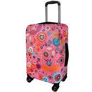 Kufryplus suitcase cover H81 Flowers S - Luggage Cover