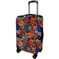Kufryplus suitcase cover H121 Flowers S - Luggage Cover