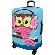Kufryplus suitcase cover H129 Owl M - Luggage Cover