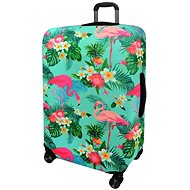 Kufryplus suitcase cover H194 Flamingos M - Luggage Cover