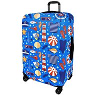 Kufryplus suitcase cover H65 Nautical motif M - Luggage Cover