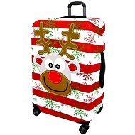 Kufryplus suitcase cover H260 Christmas reindeer L - Luggage Cover