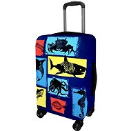 Kufryplus suitcase cover H244 Sea animals S - Luggage Cover