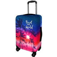 Kufryplus suitcase cover H432 Palms in the sunset S - Luggage Cover