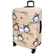 Kufryplus suitcase cover H126 Owls L - Luggage Cover