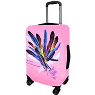 Kufryplus suitcase cover H346 Feathers S - Luggage Cover