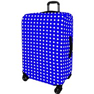 Kufryplus suitcase cover H55A Dot III dark blue M - Luggage Cover