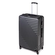 PRETTY UP Plastic suitcase on wheels, extra large - 32", anthracite - Suitcase