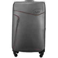 SOLIER STL1651 dark grey-brown soft L - Suitcase