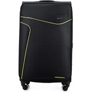 SOLIER STL1651 black-green soft XL - Suitcase
