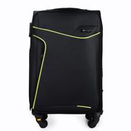 SOLIER STL1651 black-green soft M - Suitcase