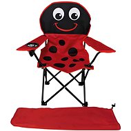 Lex Children's folding camping chair with cup holder, ladybird red - Camping Chair