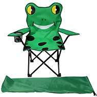 Lex Kids folding camping chair with cup holder, frog green - Camping Chair