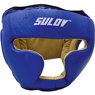 SULOV Closed head protector, leather, sized. M, blue - Sparring Helmet