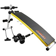 Neo-Sport NS-07 Inclined exercise bench with expanders and dumbbells - Fitness Bench