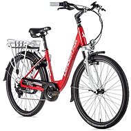 Leader Fox Latona 26" Red/White 18" Size M - Electric Bike