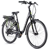 Leader Fox Park City 28", Matte Black/Green - Electric Bike