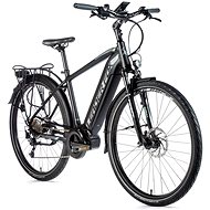 Leader Fox Lucas 28 "men black mat / gray 22.5" size XL - Electric Bike